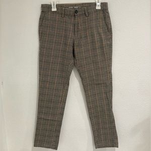 Brown Plaid Pants